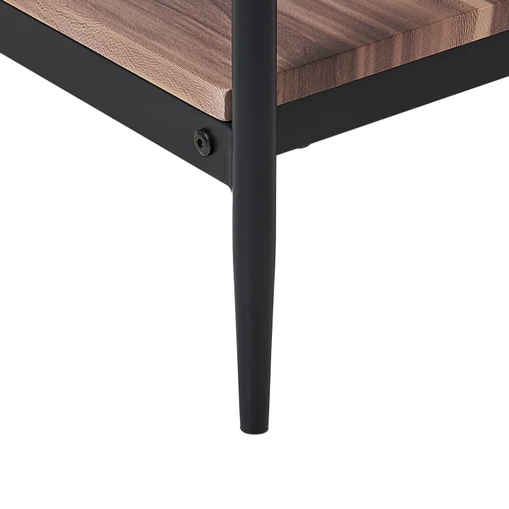 Table basse bois sombre et noir-Avoca cropped-5