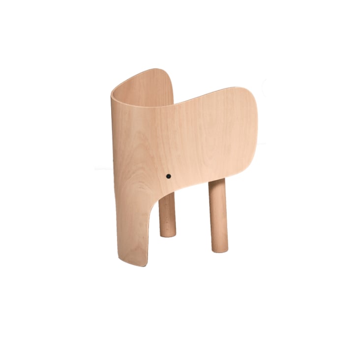 Ensemble chaise et table éléphant en bois de hêtre cropped-3