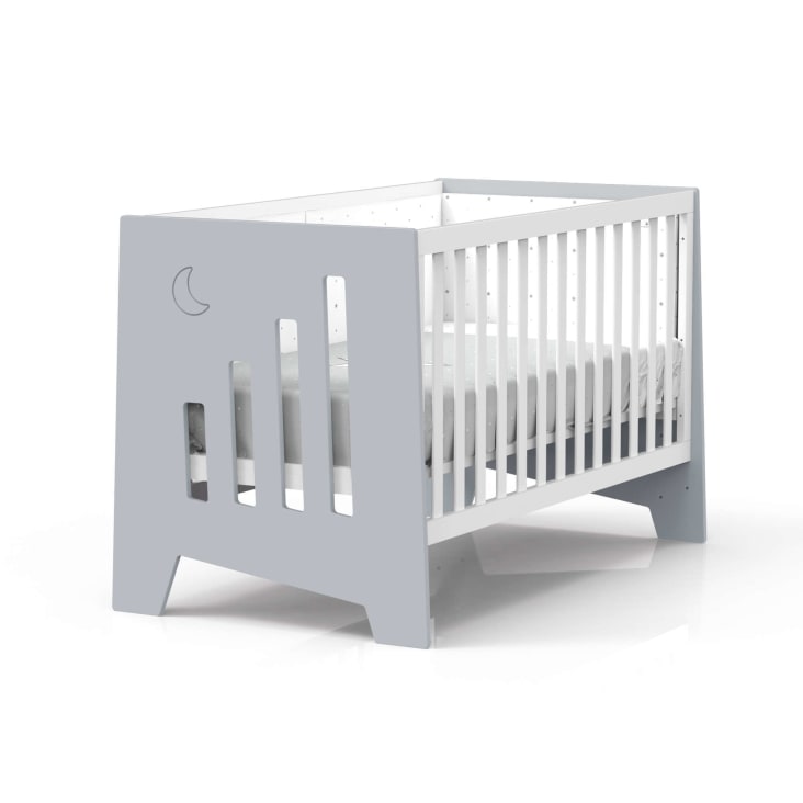Cunas para Bebes Convertible Cama para Niños Marco Cambiador Baby Crib Gray  NEW