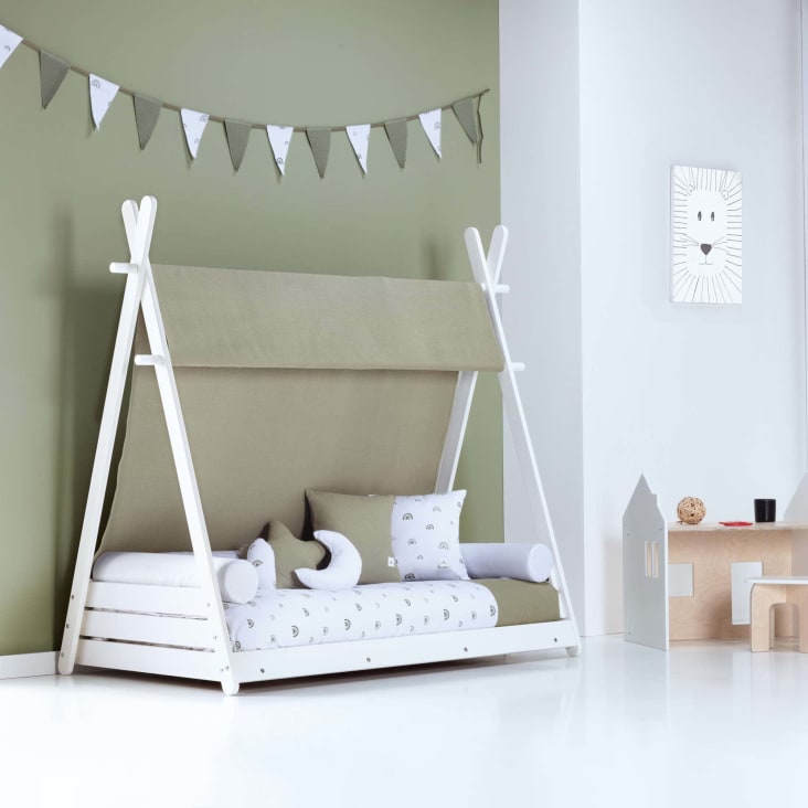 ML-Design Cama Infantil Tipi Indio 70x140 cm con Somier - Ahora Montessori