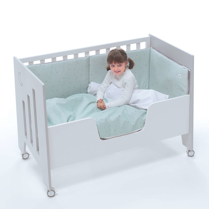 Barrière junior en blanc por lit bebé 60x120 cm-OMNI cropped-2