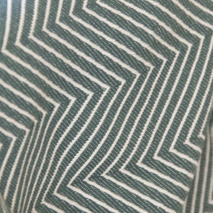 Plaid coton  130x170 vert kaki-Amsterdam cropped-5