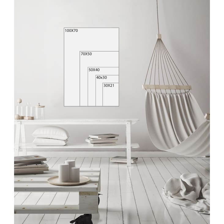 Stampa decorativa astratto Linee orizzontali, senza cornice. 70x50 cm  ASTRATTO - LINEE E FORME