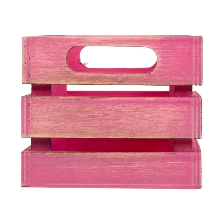 Cajón de madera Rosa 18x12x10h cm Maisons du Monde