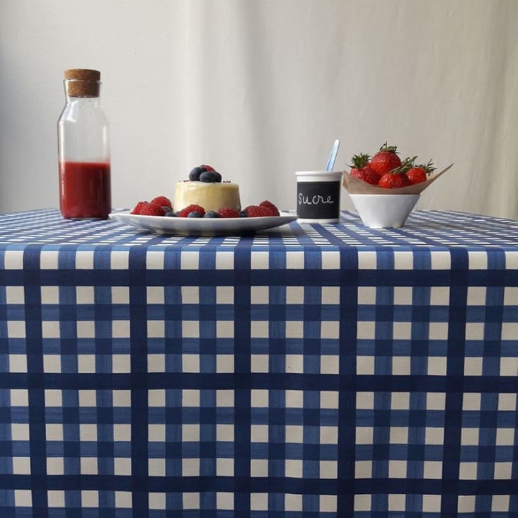 Tovaglia Rotonda A Quadri Bianco E Nera, 152 Cm, Impermeabile E Antimacchia, Perfetta Per Tavoli Da Pranzo, Picnic E Feste All'aperto - 4