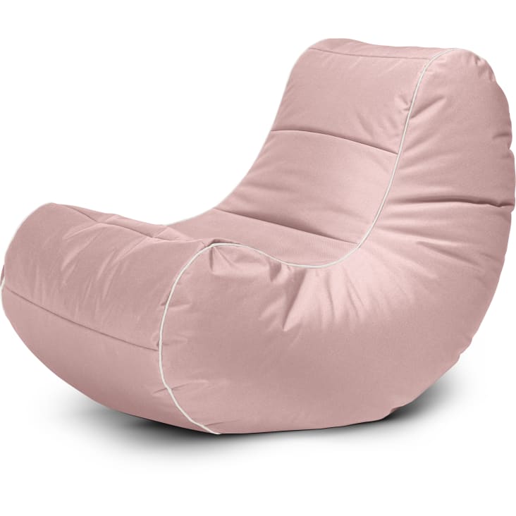 Pouf confort intérieur et extérieur rose 110x70x60cm-Scuba