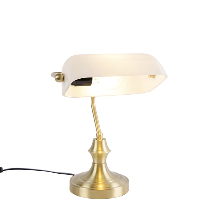 Lampe de table/lampe de notaire classique bronze - Banquier