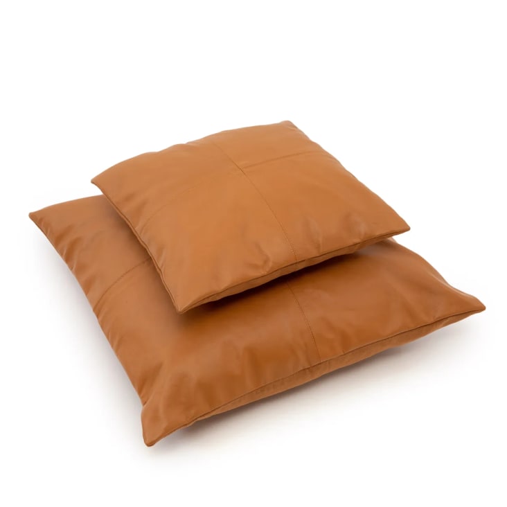 Coussin canapé marron 40x40 - Argile - TROPIA