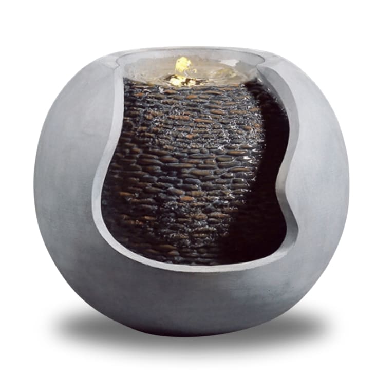 Moderner Brunnen aus grauem Kunstharz H37 ANDY Maisons du Monde