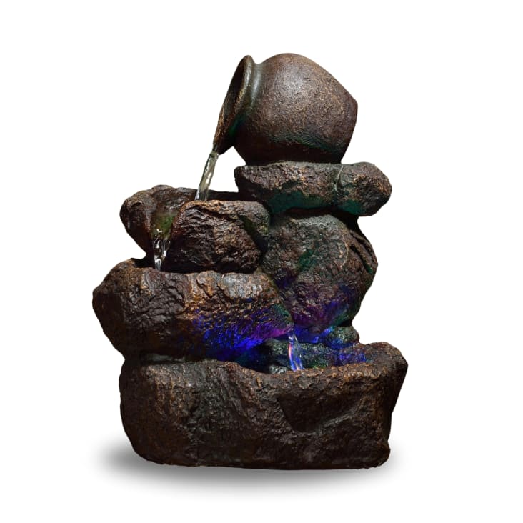 Fontana Da Tavolo USB Bewinner – Con Luce LED Multicolore, Pompa Silenziosa, Per Relax E Meditazione Zen