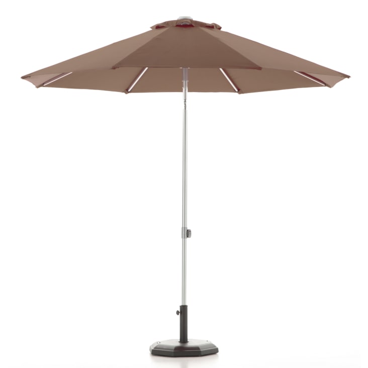 Toile de rechange marron pour parasol rond 250cm-Sunny