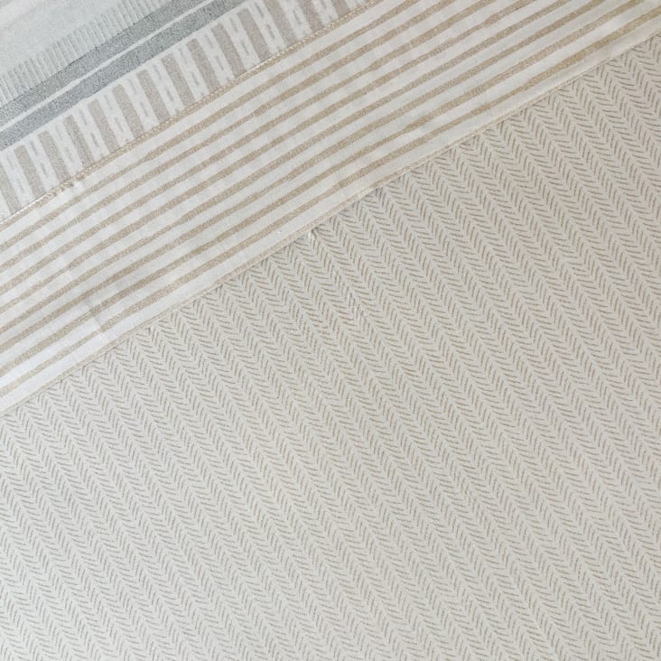 Juego de sábanas 100% algodón sostenible blanco 3 piezas cama 135