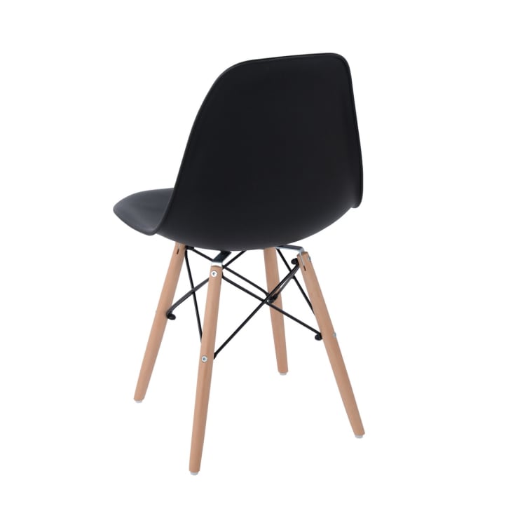 Lot De 4 Chaises de salle à manger Scandinave Noir