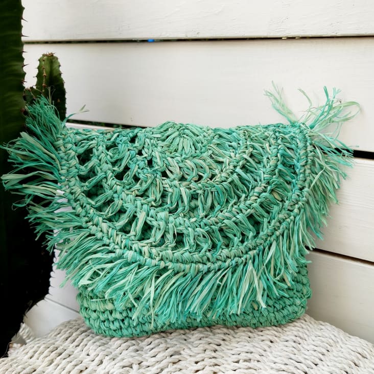 Pochette raphia chic online