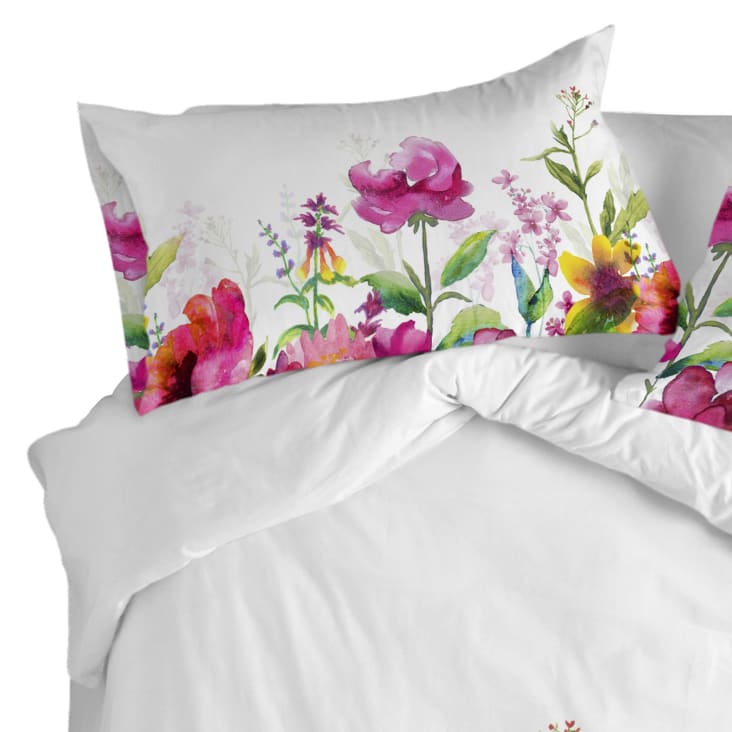Funda de almohada 100% algodón multicolor 50x75 (x2) [cama 150/160