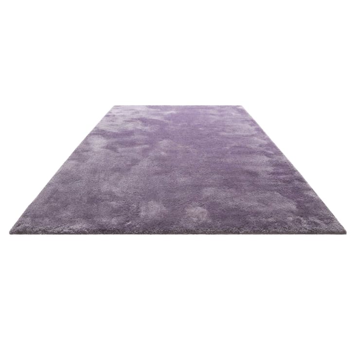 Weicher Hochflor Teppich violett, Wohn-, Schlafzimmer, Büro 160x230 PISA |  Maisons du Monde