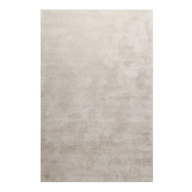 Tapis en microfibre dense beige grisé 130x190 cm-Pisa