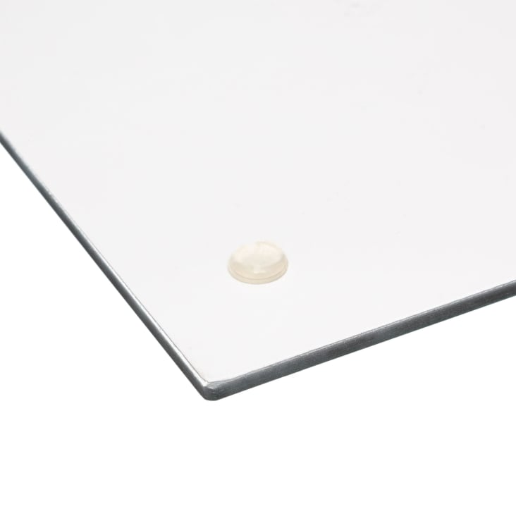 Planche à découper, verre avec motif marbre, blanc, 30 x 40 cm