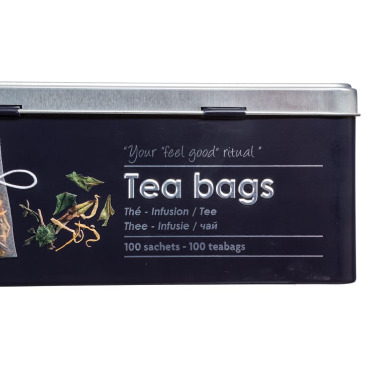 Boîte à thé en métal noir - 100 sachets cropped-3