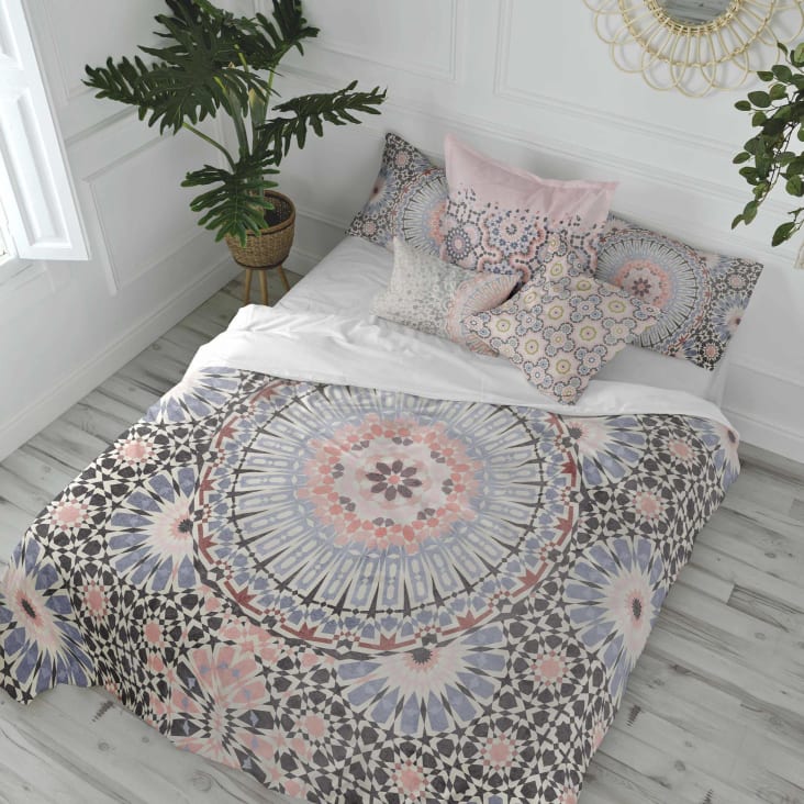 Funda nordica 100 algodon multicolor 140x200 cm cama 80