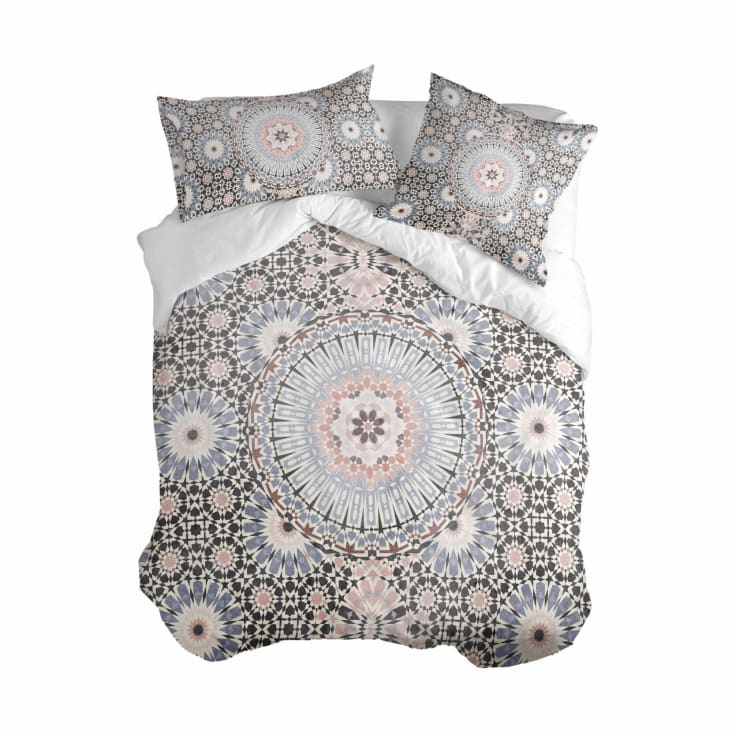 Funda nordica 100 algodon multicolor 140x200 cm cama 80