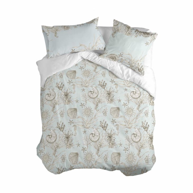 Fundas Nordicas Cama 180 Funda Nórdica Chinoiserie Blanco Estampado  Floral Japonés 180x220 Cm (Cama 105) 100% Algodón 200 Hilos Fundas  Nórdicas - Main Image