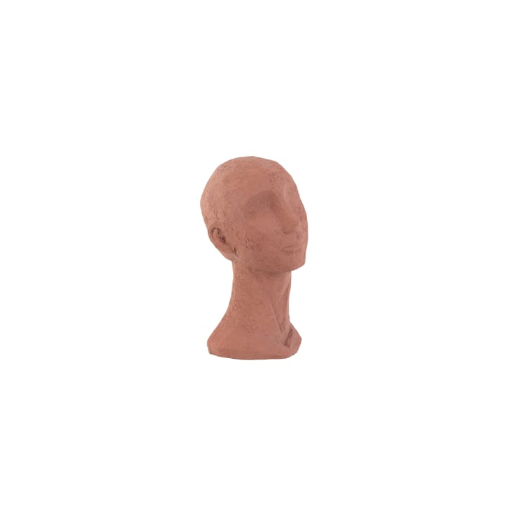Statue en polyrésine terracotta H 28,4cm-Face art cropped-3