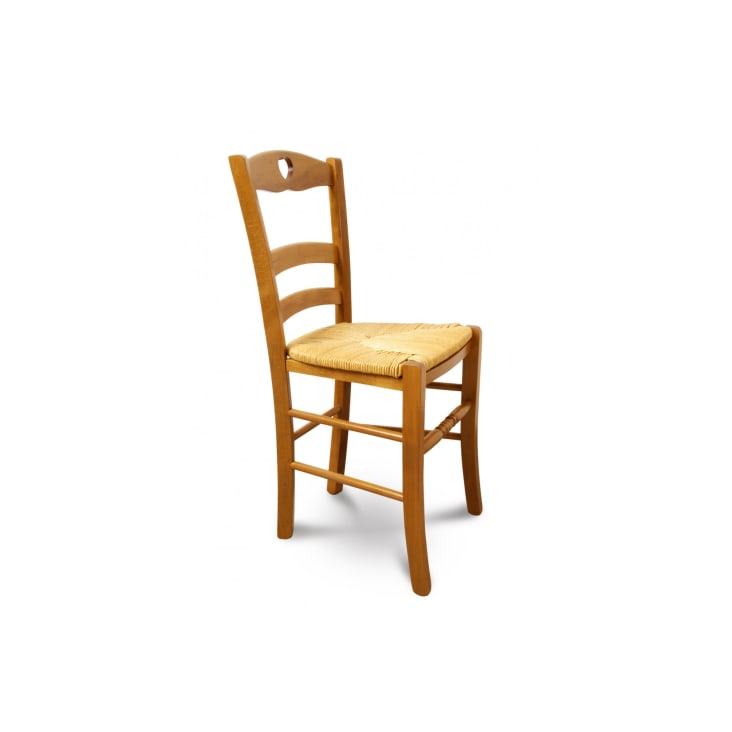 Chaise en bois massif / lot de deux : modèle Riga - Hellin