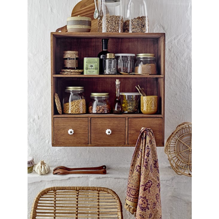 Bloomingville Salatbesteck Aus Edelstahl Und Mangoholz – 2-teilig, Natur & Schwarz, 26,7 Cm