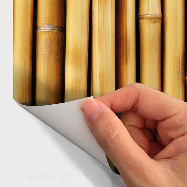 Sticker effet papier peint bambou de jakarta 50x50cm cropped-6