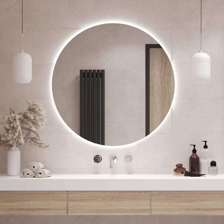 Specchio rotondo da parete, tondo con LED diametro 100cm ROUND LED