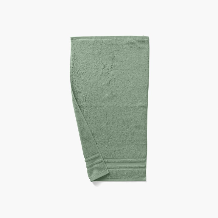 Drap de bain coton uni bouclette vert 70 x 120 cm-Lola 2 cropped-2