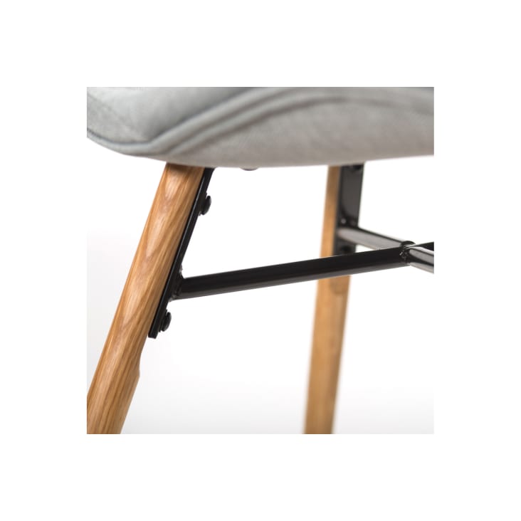 Table rectangulaire à rallonges L160/240  + 4 chaises tissu cropped-4