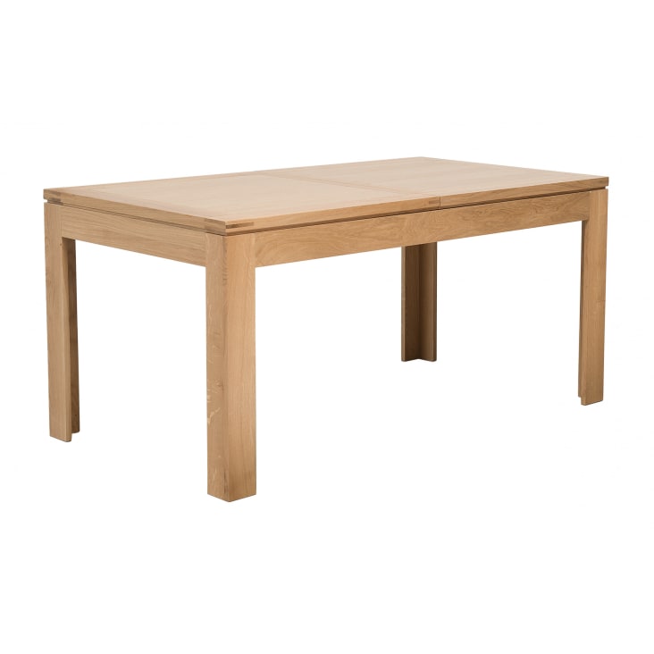 Table rectangulaire à rallonges L160/240  + 4 chaises tissu cropped-5
