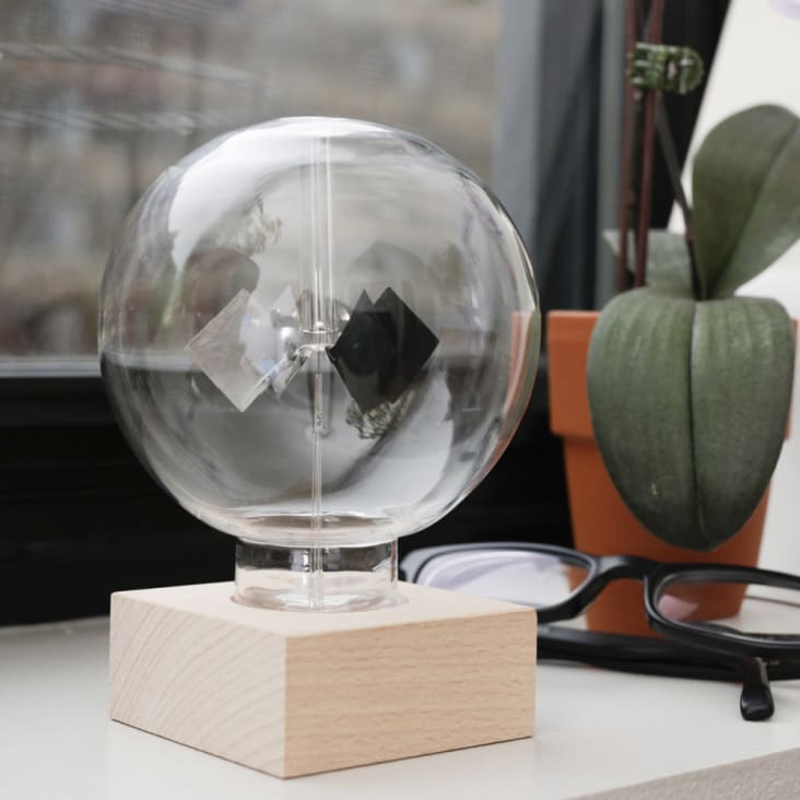 Radiomètre De Crookes Solaire - Sphère En Verre 75mm - Décoration Scientifique - Transparent