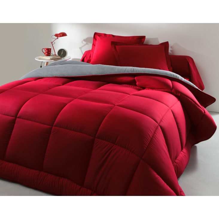 Couette 260x240 rouge double face 400 g/m2 HEBE
