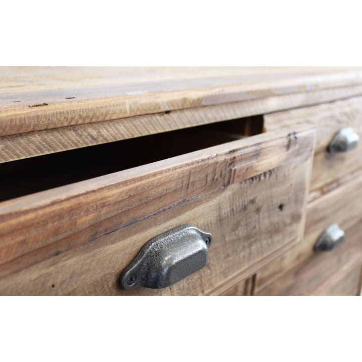 Sgabello Basso in Legno Riciclato Roblie