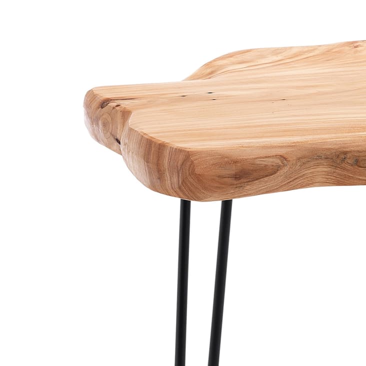 Tavolino da salotto in legno di Sheesham / palissandro 118x70x45 marrone tinto TURIN #17