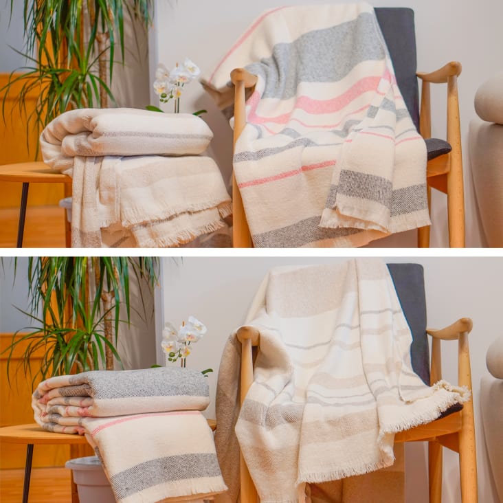 Mantas para sofá, manta de color sólido con borlas, acogedora manta de  algodón tejido de punto de espiga para sofá, funda de cama, silla, toalla  para