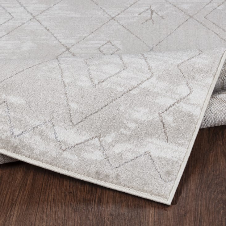 Tappeto Berbero Etnico - Bianco e Grigio - 200x275cm FABIA