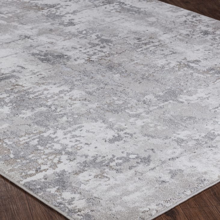 Teppich du Monde - DONNA | Grau 120x170cm Abstrakt Modern - und Weiß Maisons