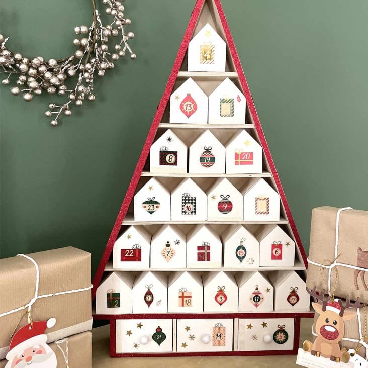 Calendrier De Lavent Sapin Bois