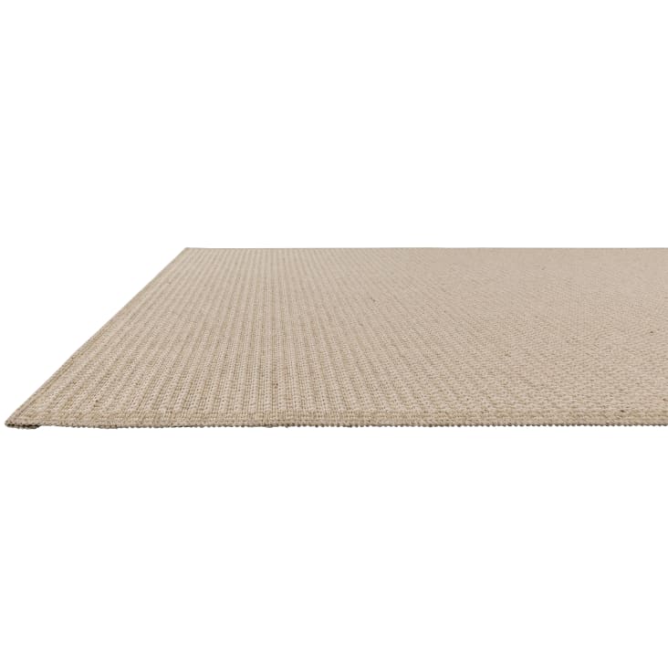 Tappeto decorativo naturale misto lana beige 115x170, OEKO-TEX® NATUREL