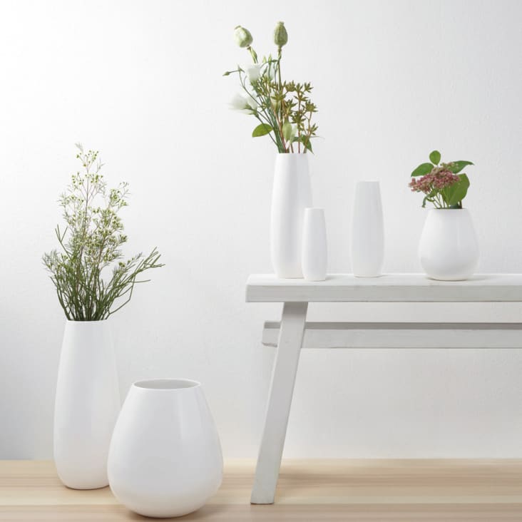 Vase Visage Blanc – Pots de Fleurs and Co