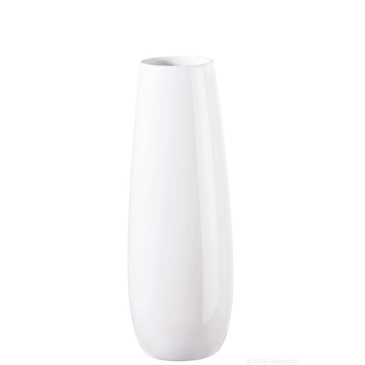 Vase haut en céramique blanc H25,5cm-Ease
