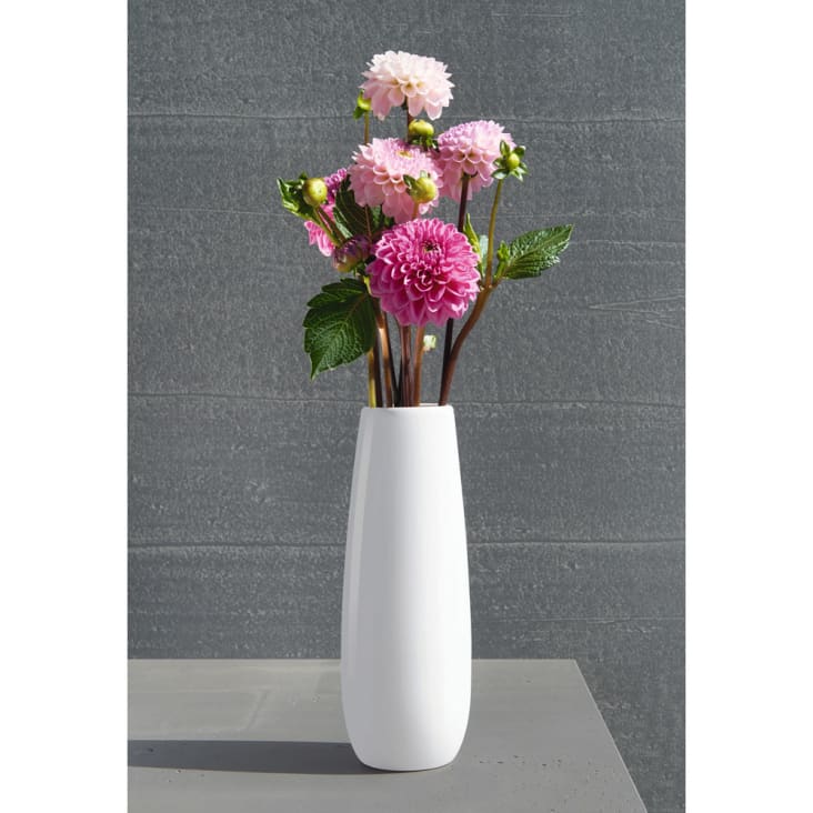 Vase haut en céramique blanc H25,5cm-Ease cropped-2