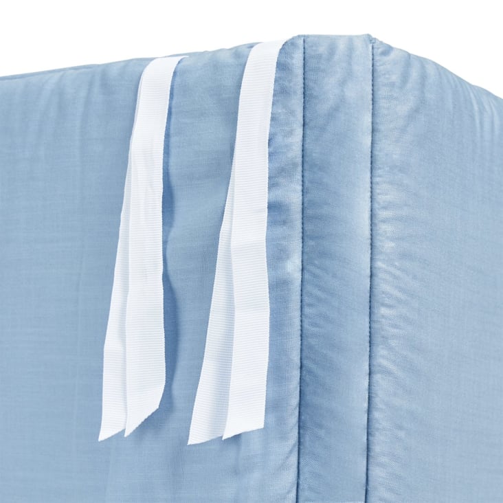 Tour de lit bébé coton bleu 180 cm cropped-3