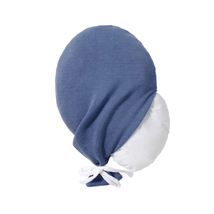 Coussin bébé coton tricoté ballon bleu 40x25 cm cropped-8