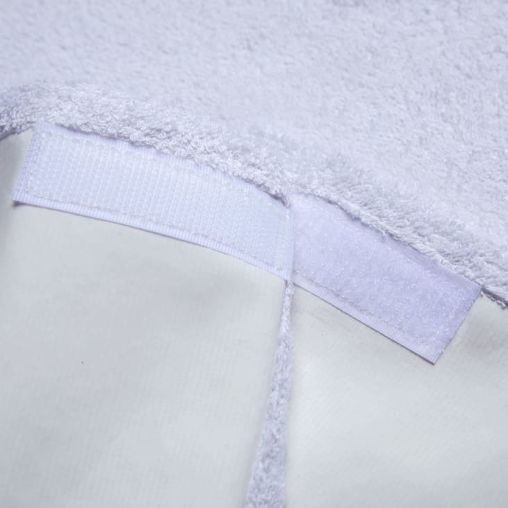 Lot 2 housses de matelas à langer coton blanc 46x52 cm cropped-5