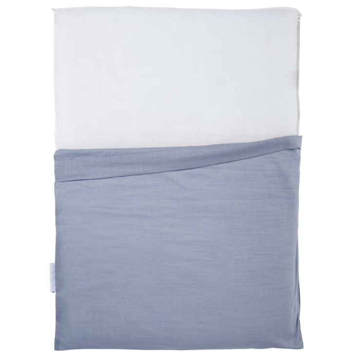 Matelas à langer lavable coton bleu 70x50 cm cropped-6
